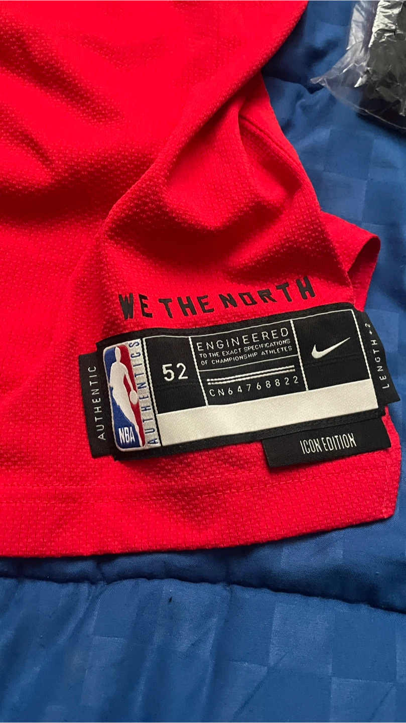 Toronto Raptors Nike Icon Edition Basketball Jersey - Size 52 - photo 3