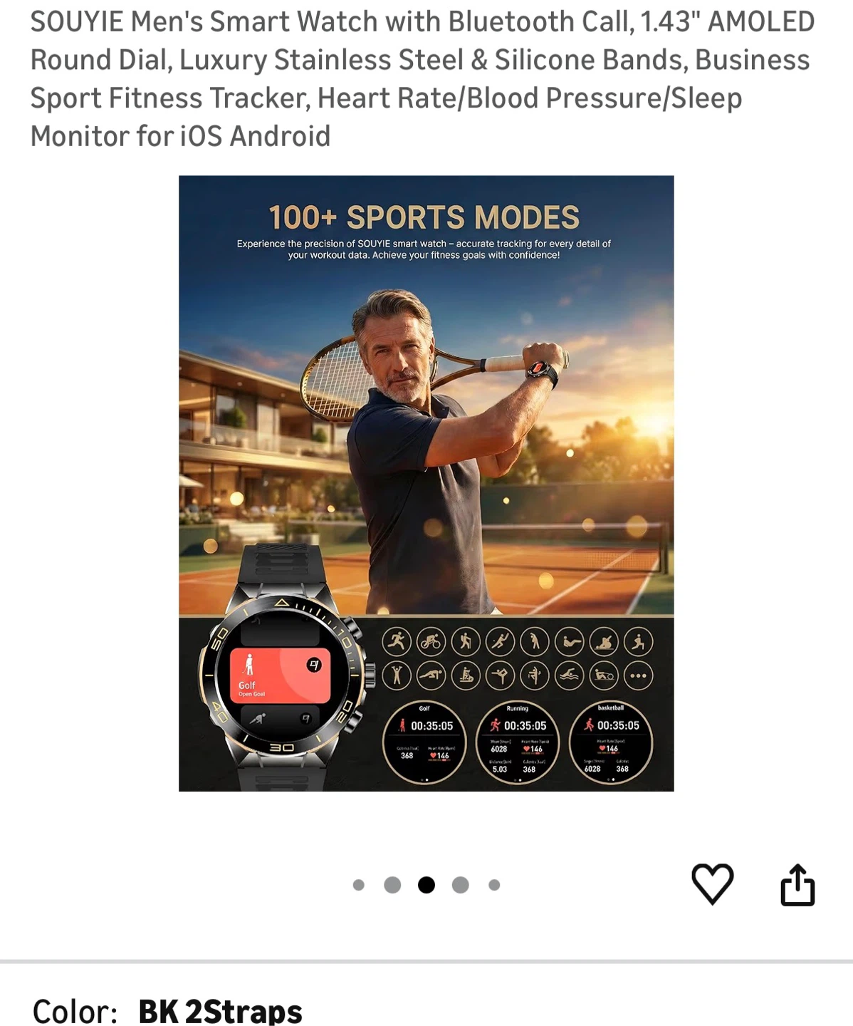 Brand New  Men's Smart Watch with Bluetooth Call - photo 5