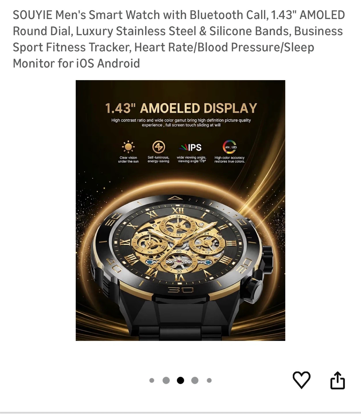 Brand New  Men's Smart Watch with Bluetooth Call - photo 4