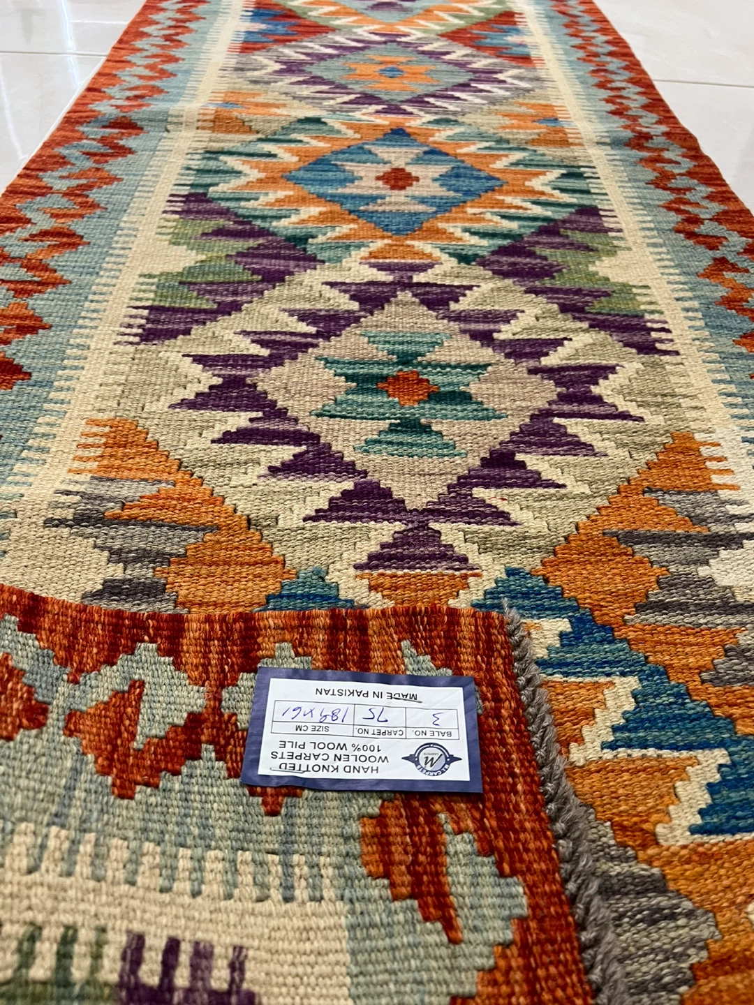 Hand-Knotted Wool Runner Rug - photo 5