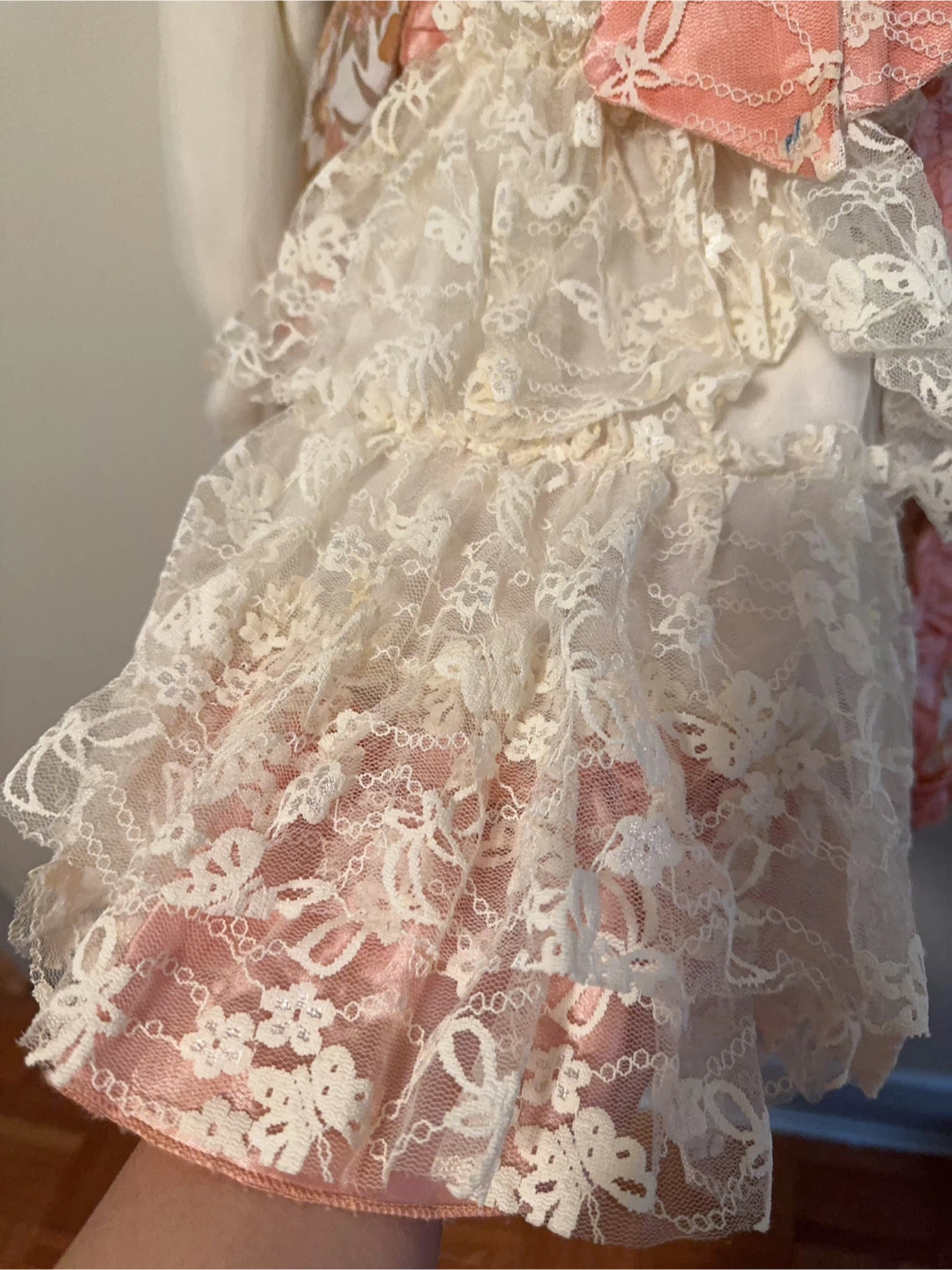 Toddler Floral Dress with Lace Details size 5-7T - photo 2