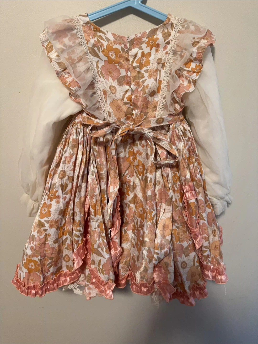 Toddler Floral Dress with Lace Details size 5-7T - photo 3