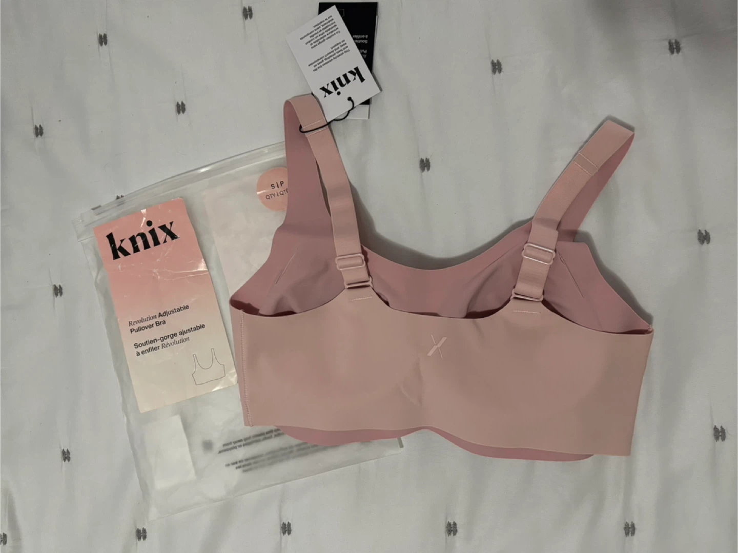 Knix Revolution Adjustable Pullover Bra - Rose Water - photo 2