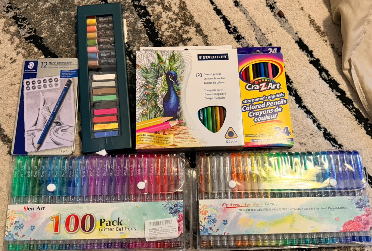 🎨 Huge Artist’s Bundle - Staedtler, Gel Pens, Pastels & More!
