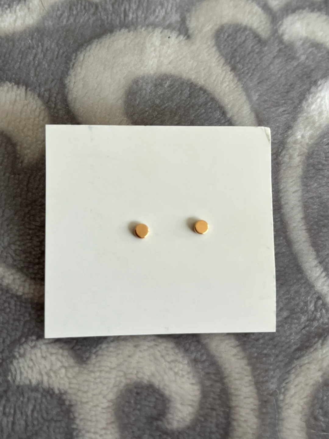 Fossil rose gold stud earrings