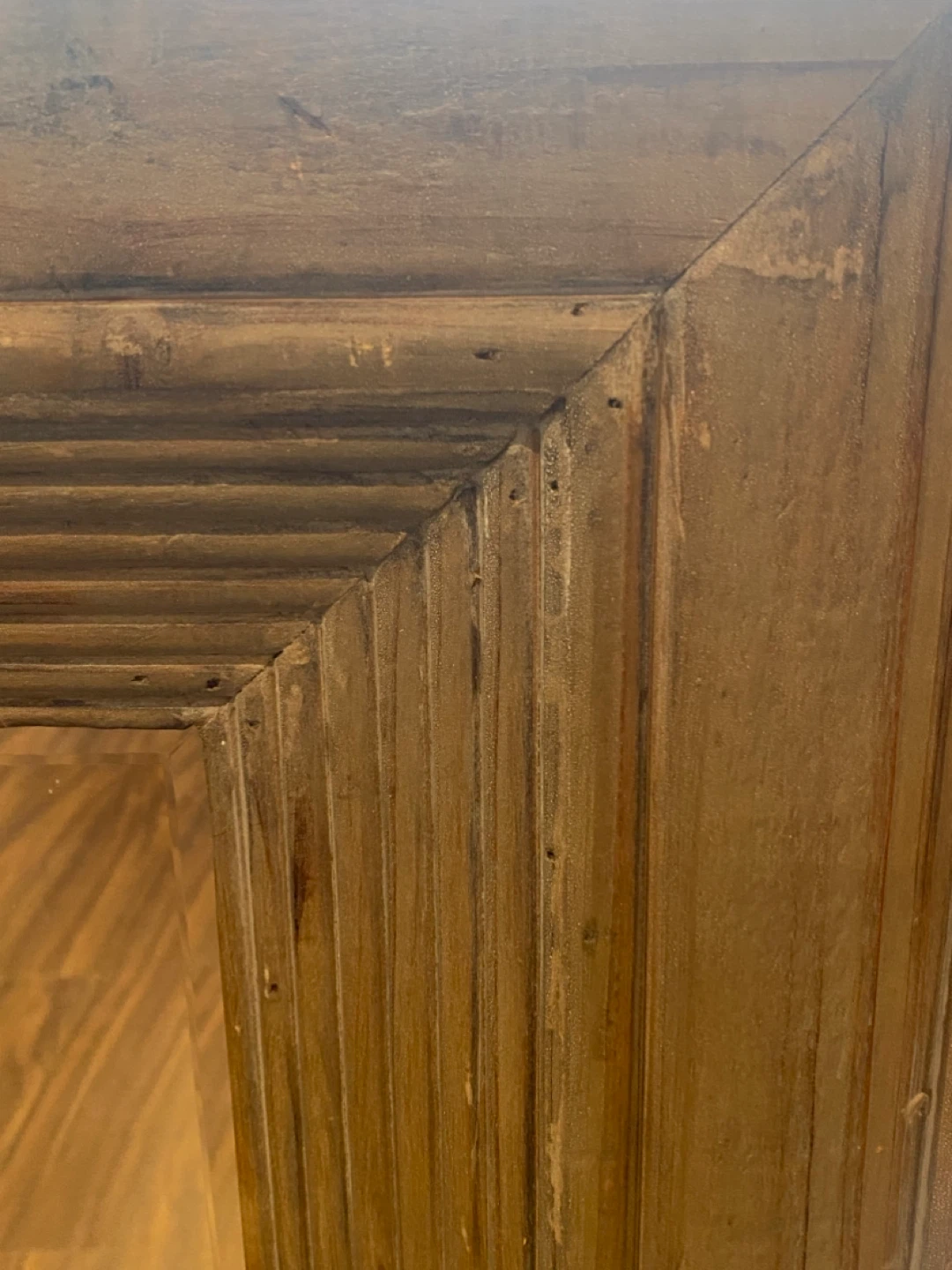 Rustic Wood Frame Mirror - photo 3