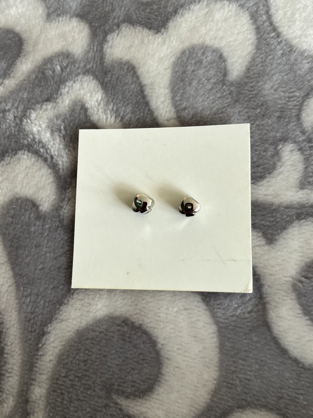 Kate Spade silver heart stud earrings - photo 2