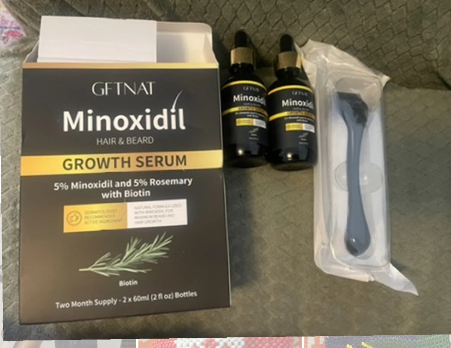 GFTNAT Minoxidil Hair & Beard Growth Serum with Biotin