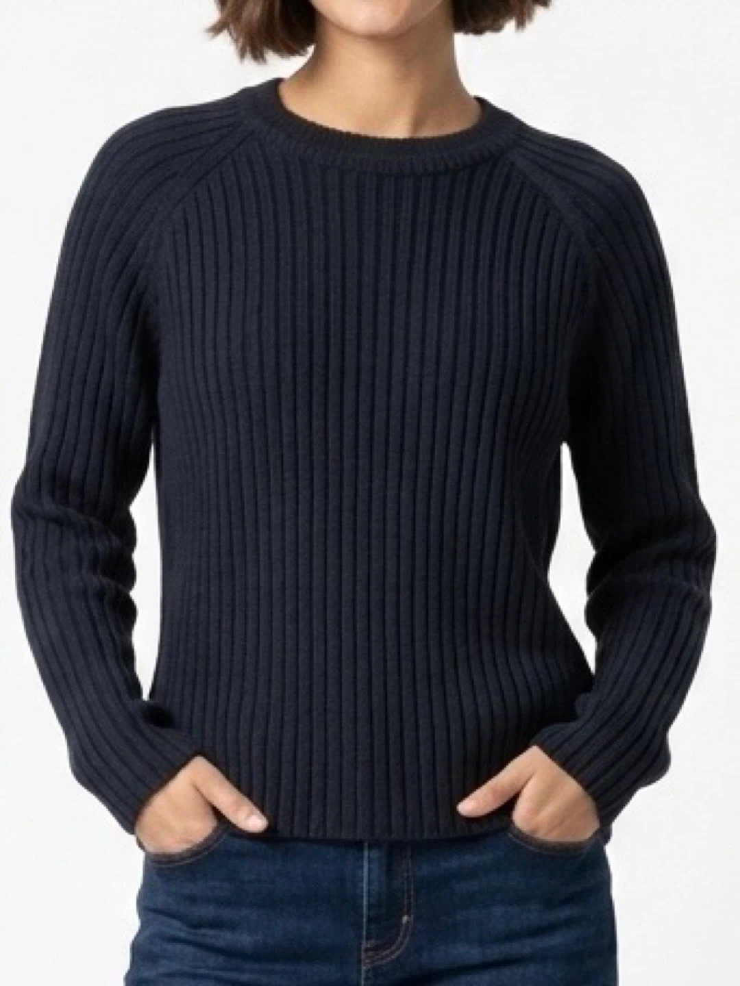 Navy Blue Crew Neck Sweater - photo 2