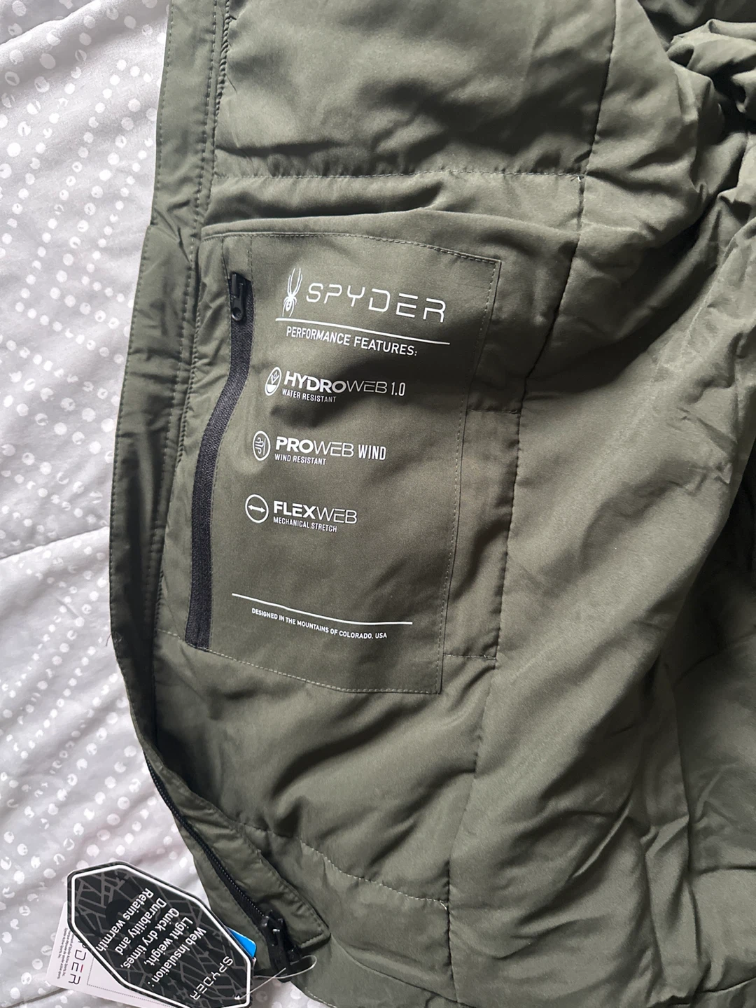 Spyder Olive Green Jacket - Size S - photo 2