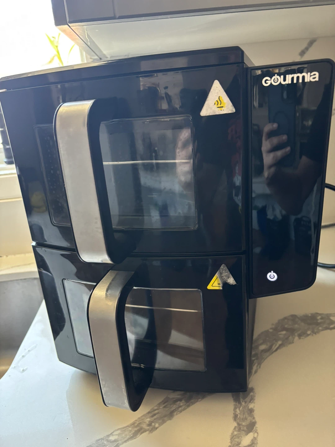 Gourmia 4-Dish Dual Basket Air Fryer 10.4L