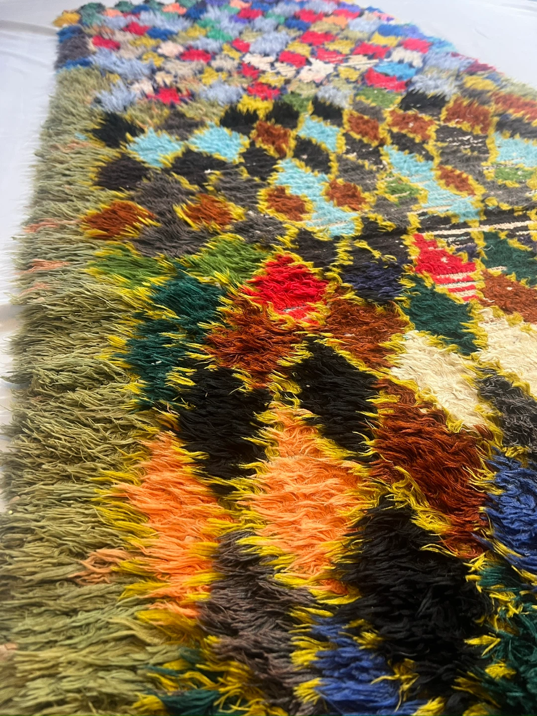 Authentic Vintage Moroccan Boucherouite Runner Rug - photo 4