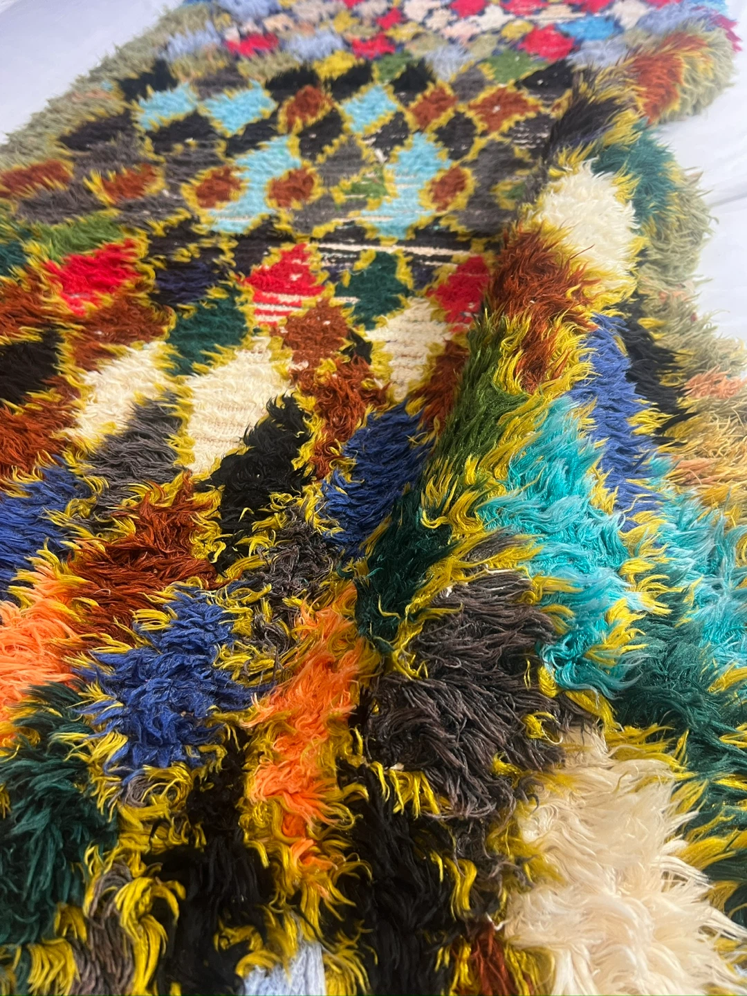 Authentic Vintage Moroccan Boucherouite Runner Rug - photo 5