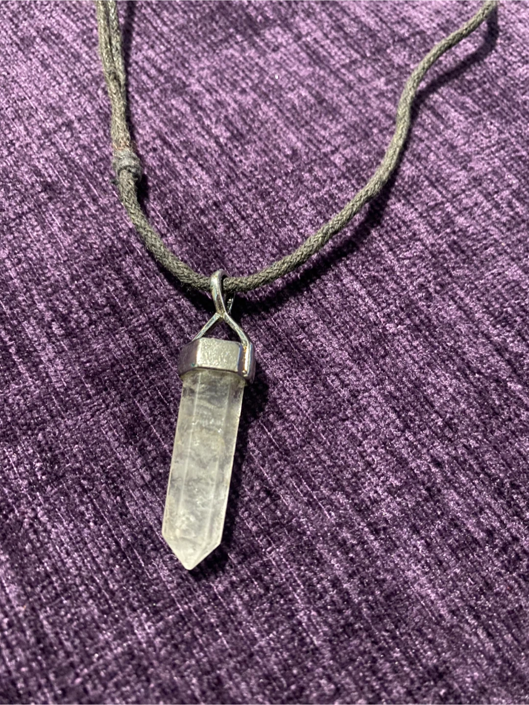 Crystal Point Pendant Necklace