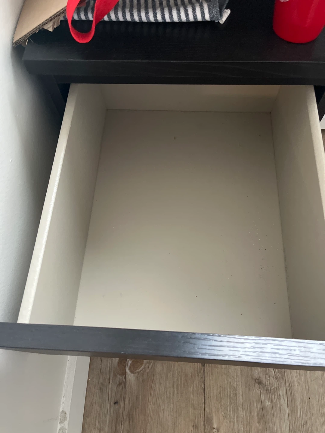 Black 2-Drawer Nightstand - photo 2