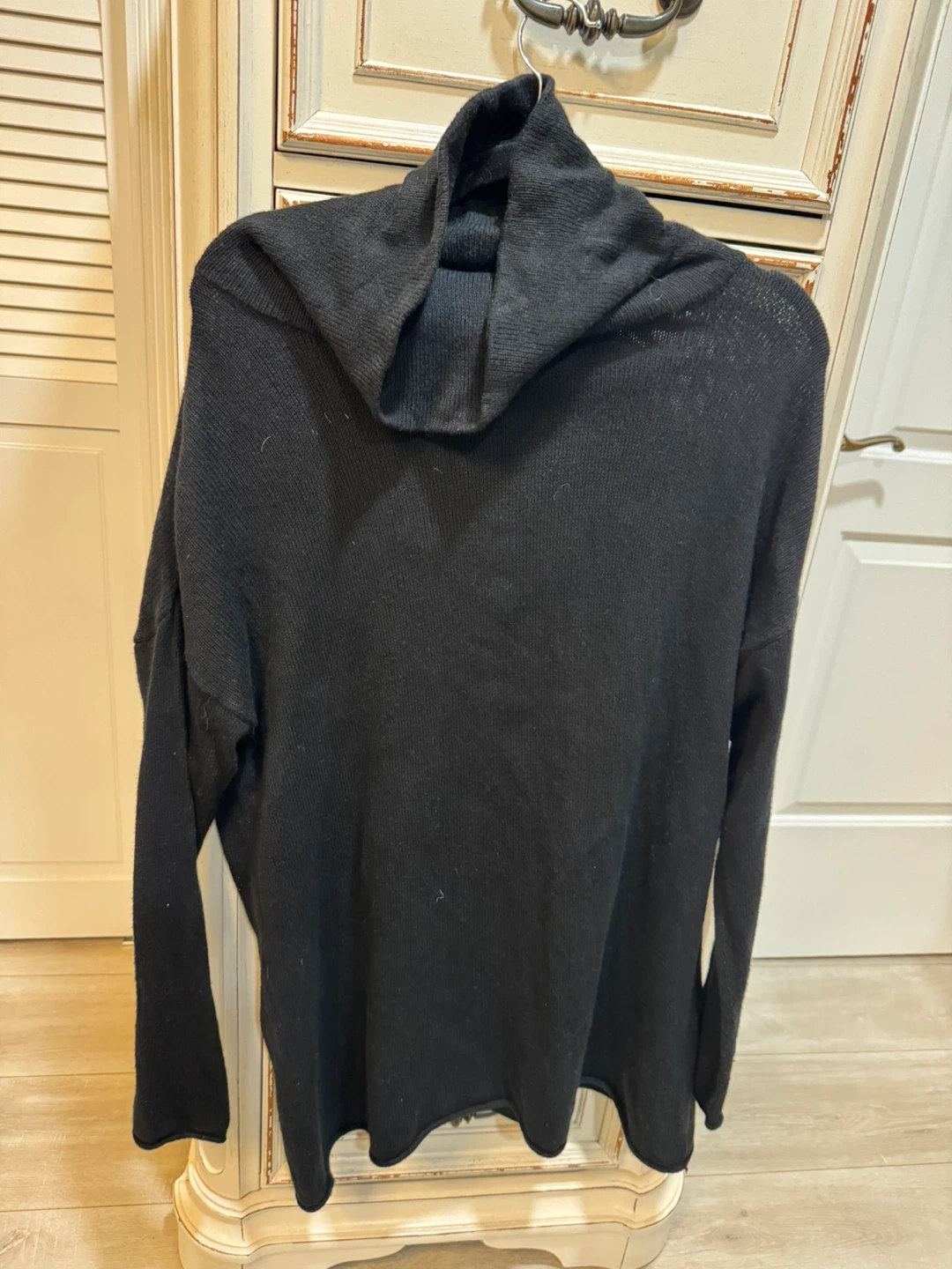Black Cowl Turtle Neck Sweater - photo 2
