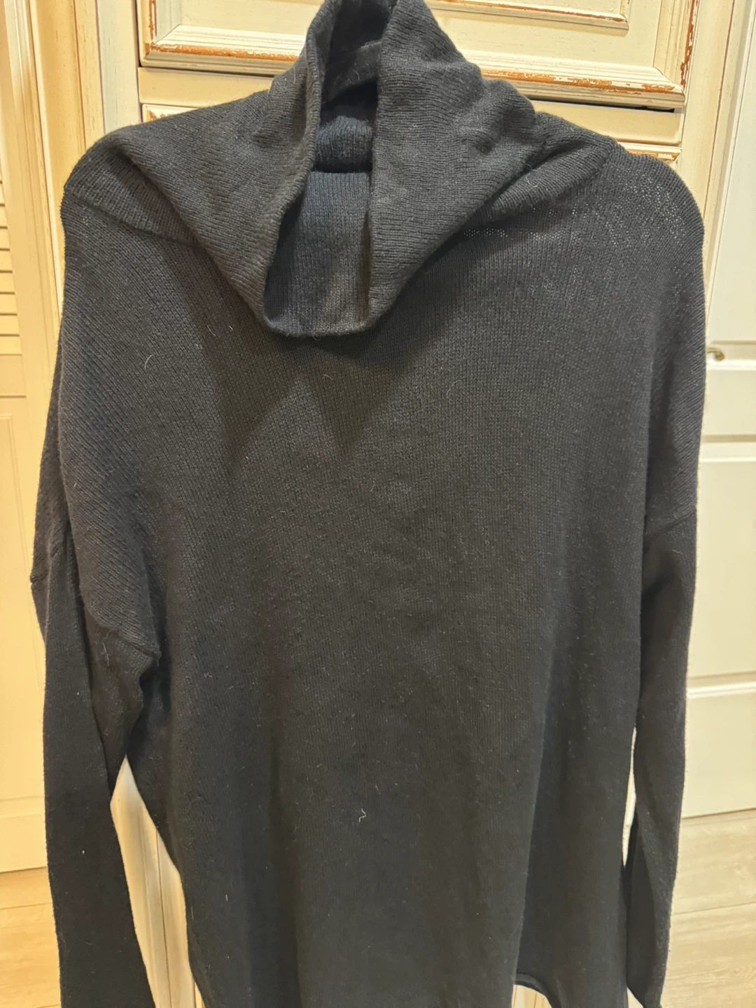 Black Cowl Turtle Neck Sweater - photo 4