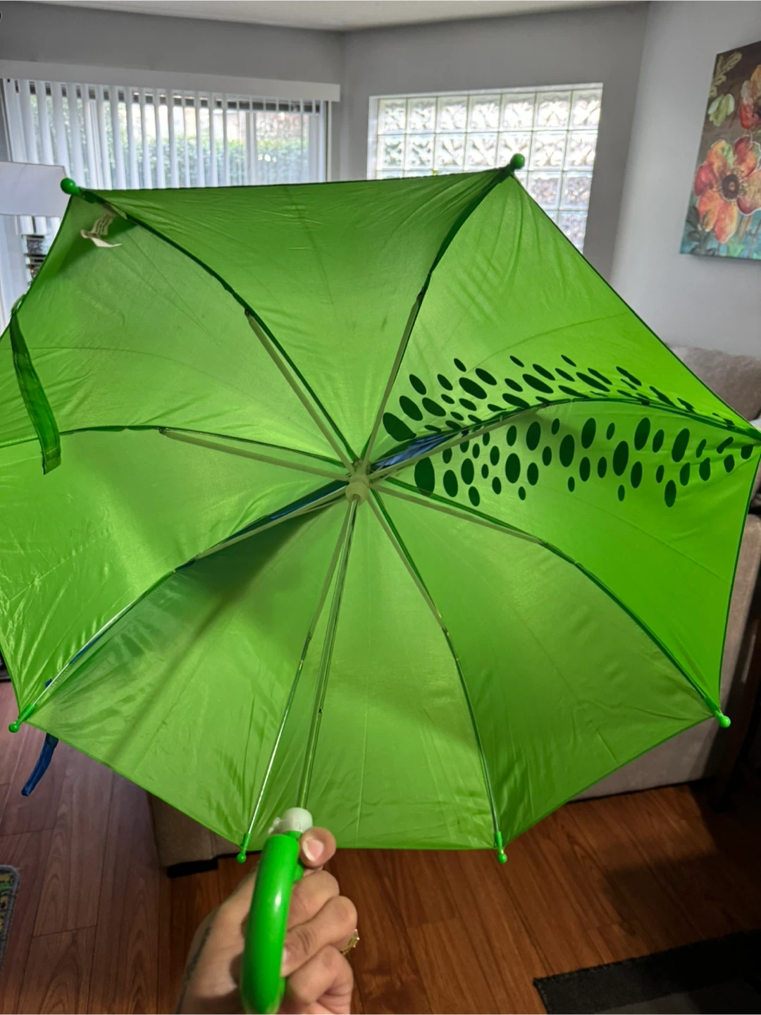 Kids Dinosaur Umbrella - Green - photo 3