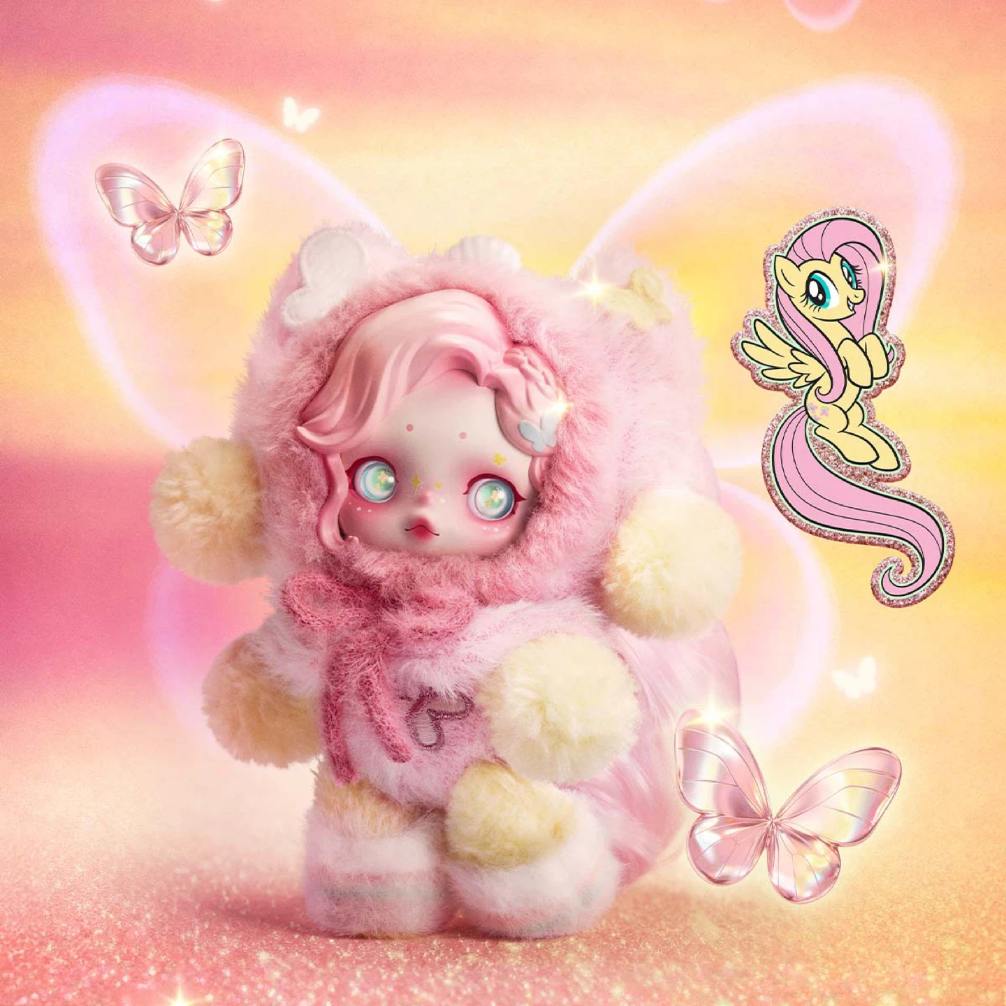 Skullpanda x MLP - Fluttershy/Rainbow Dash