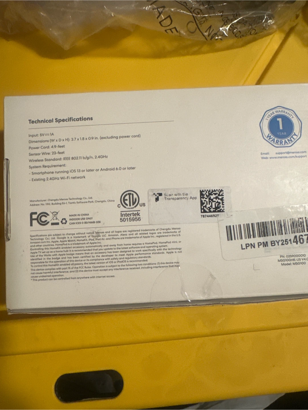 Meross Smart Wi-Fi Garage Door Opener MSG100 - photo 3