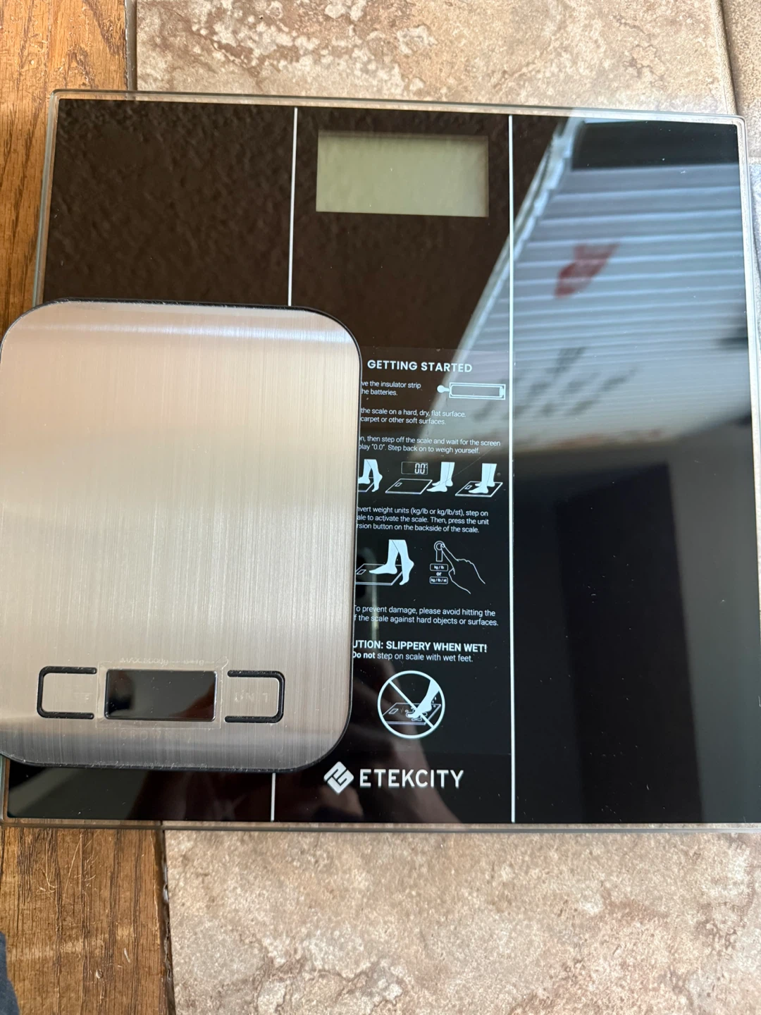Digital bathroom scale + kitchen food scale
