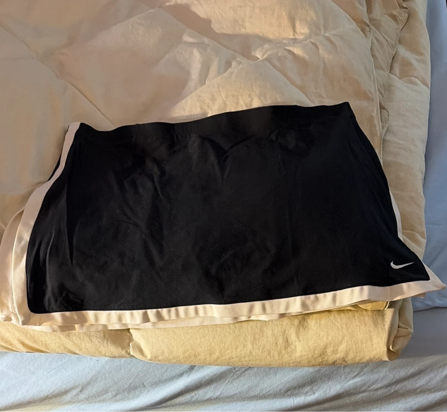 Nike Black Tennis Skirt with White Trim
