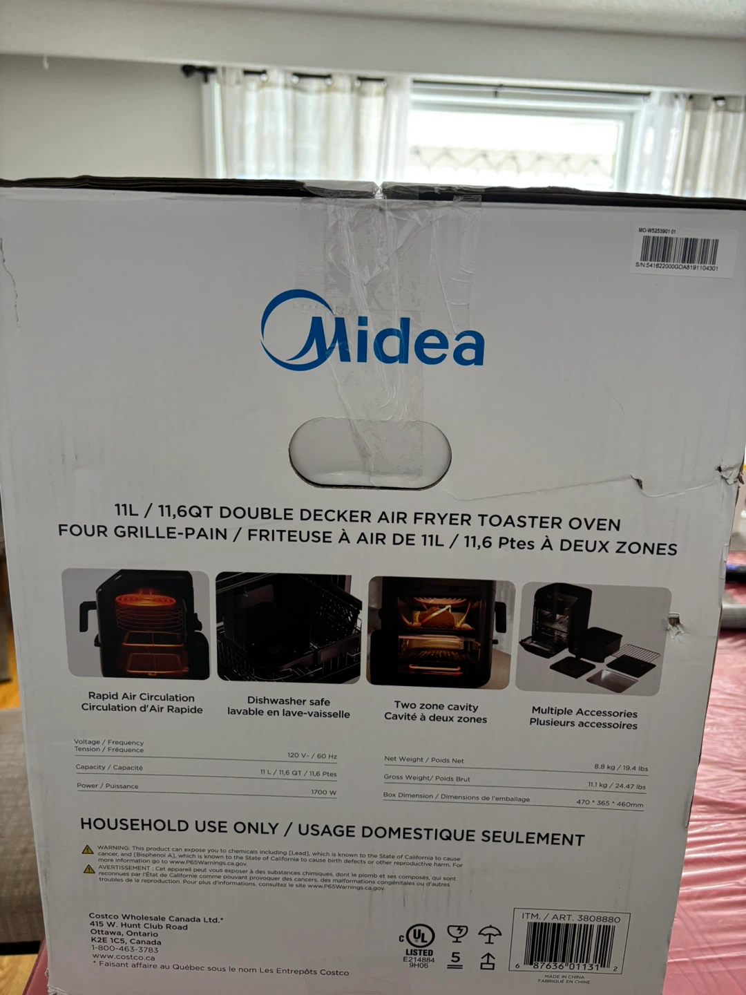 Midea 11L Double Decker Air Fryer Toaster - photo 3