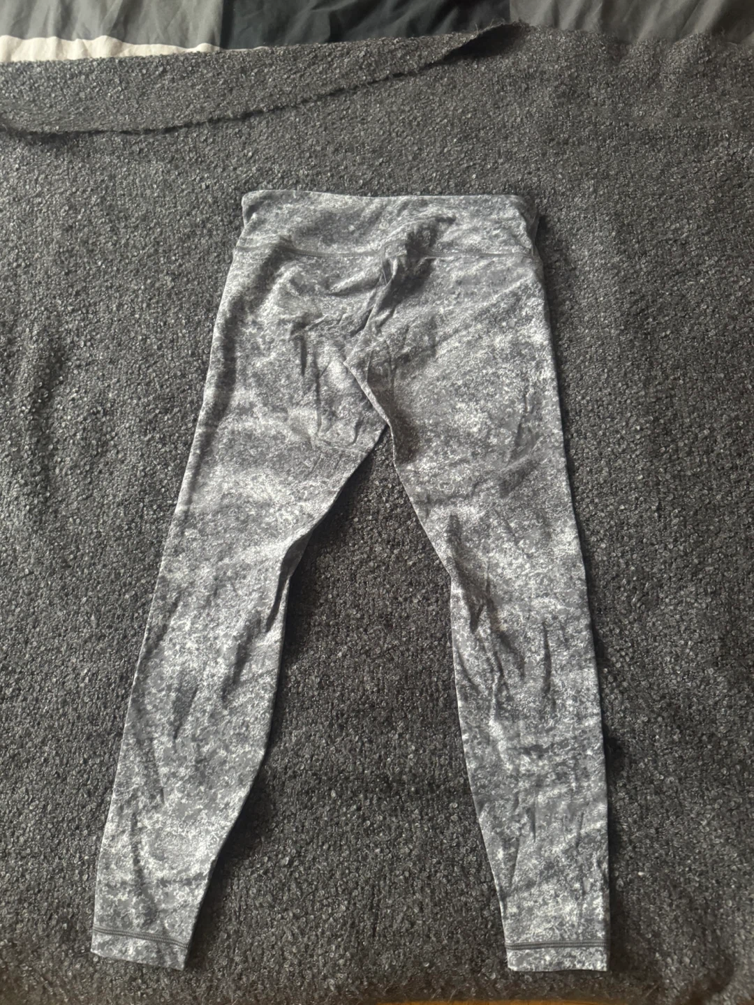 Lululemon Leggings Grey Marble Print