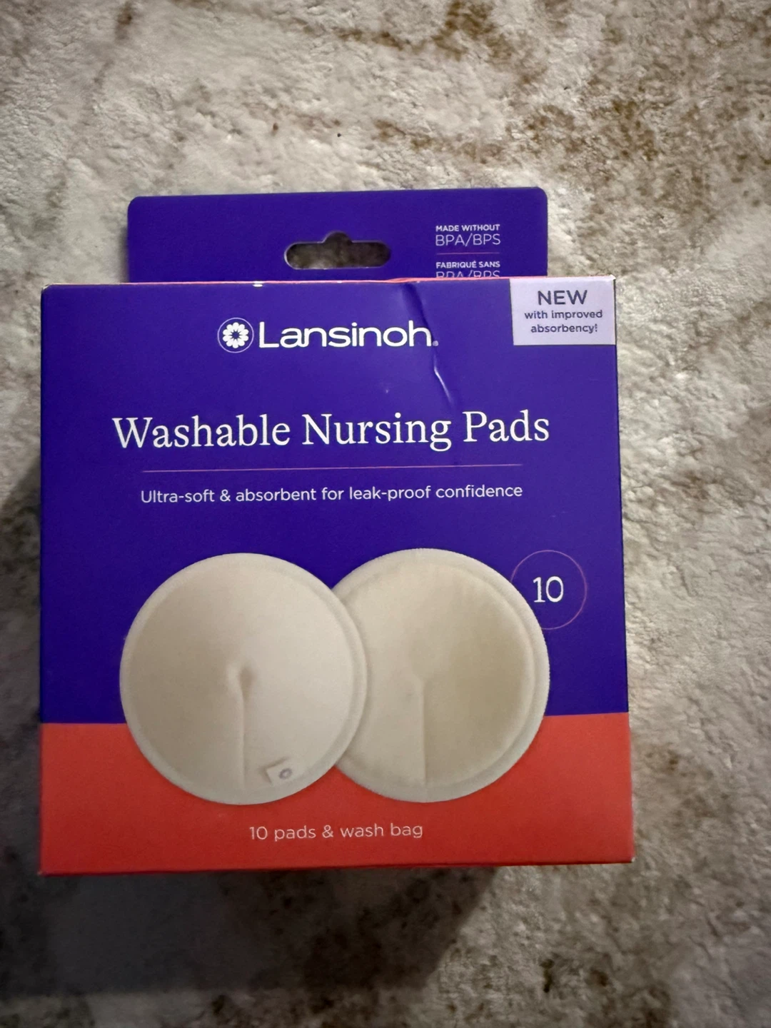 Lansinoh Washable Nursing Pads - 10 Count