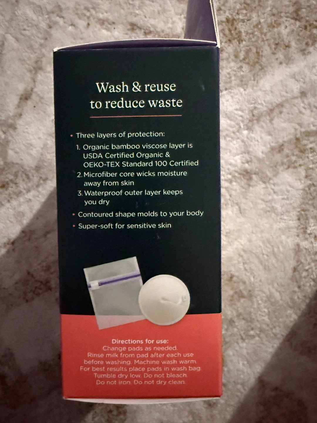 Lansinoh Washable Nursing Pads - 10 Count - photo 2