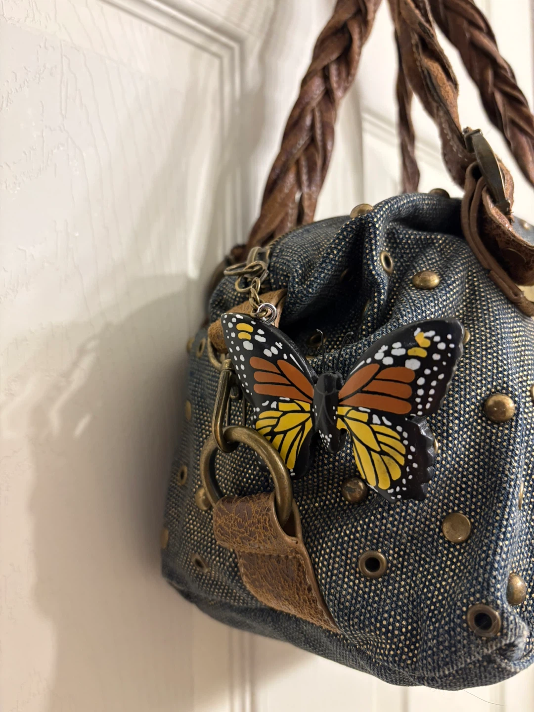 Red by Marc Ecko Studded Denim Handbag - photo 5