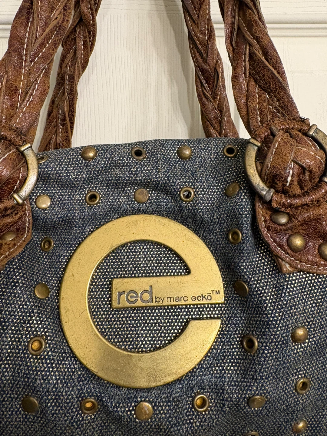 Red by Marc Ecko Studded Denim Handbag - photo 2