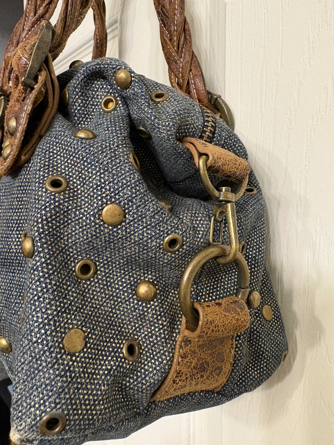 Red by Marc Ecko Studded Denim Handbag - photo 4