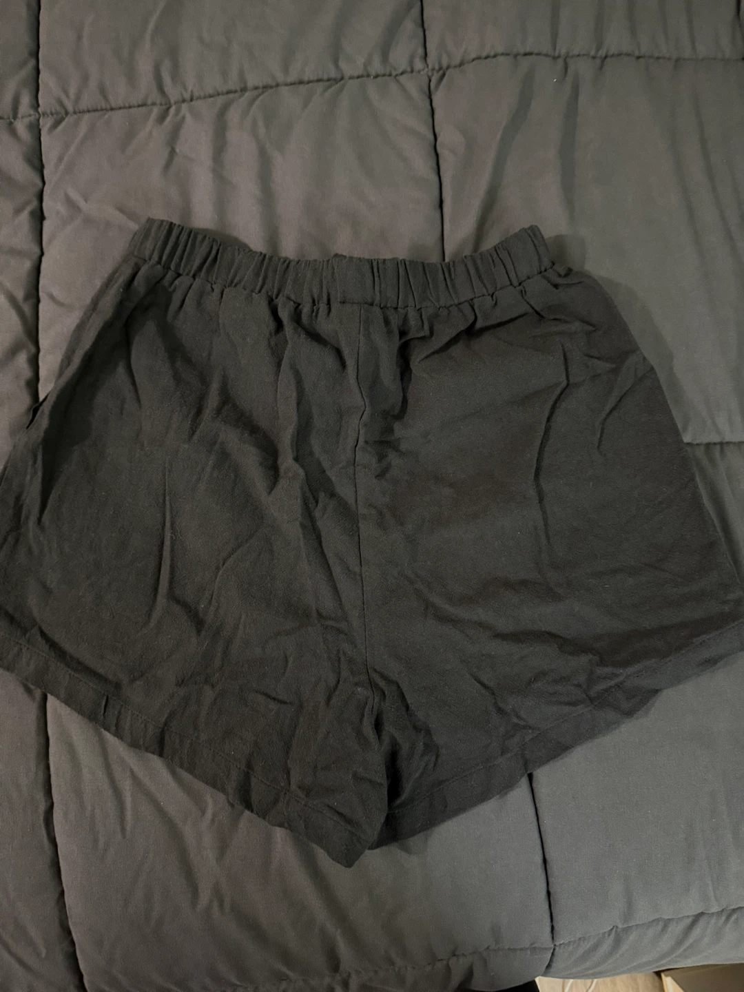 Black 100% Cotton Shorts - photo 3