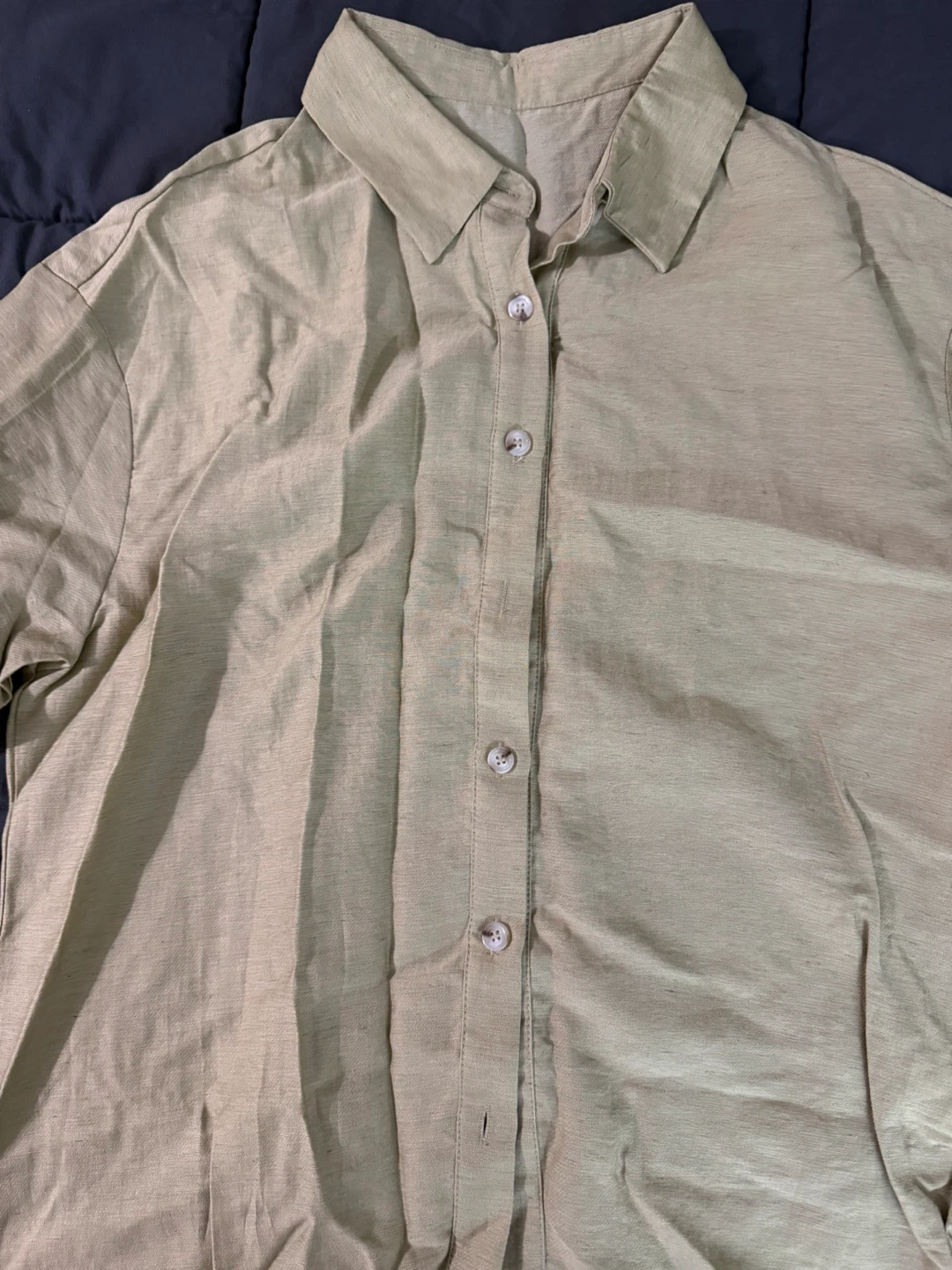 UHYLNE Women's Linen Blend Button-Up Shirt - photo 3