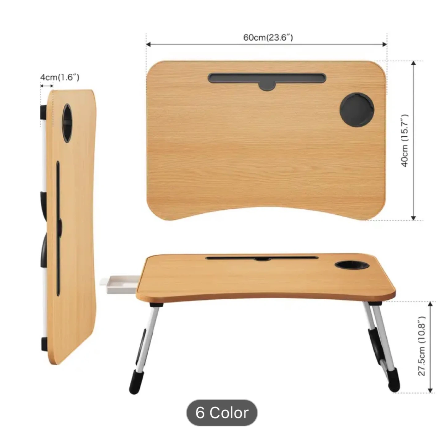 Portable Lap Desk - Walnut Beige - photo 4