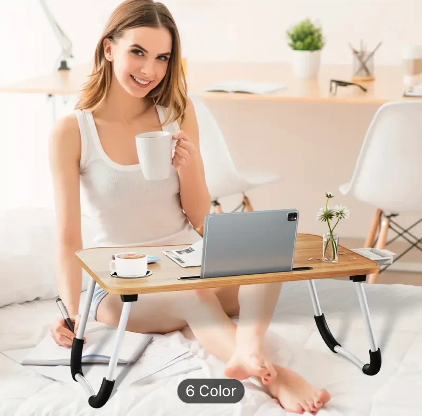 Portable Lap Desk - Walnut Beige - photo 3