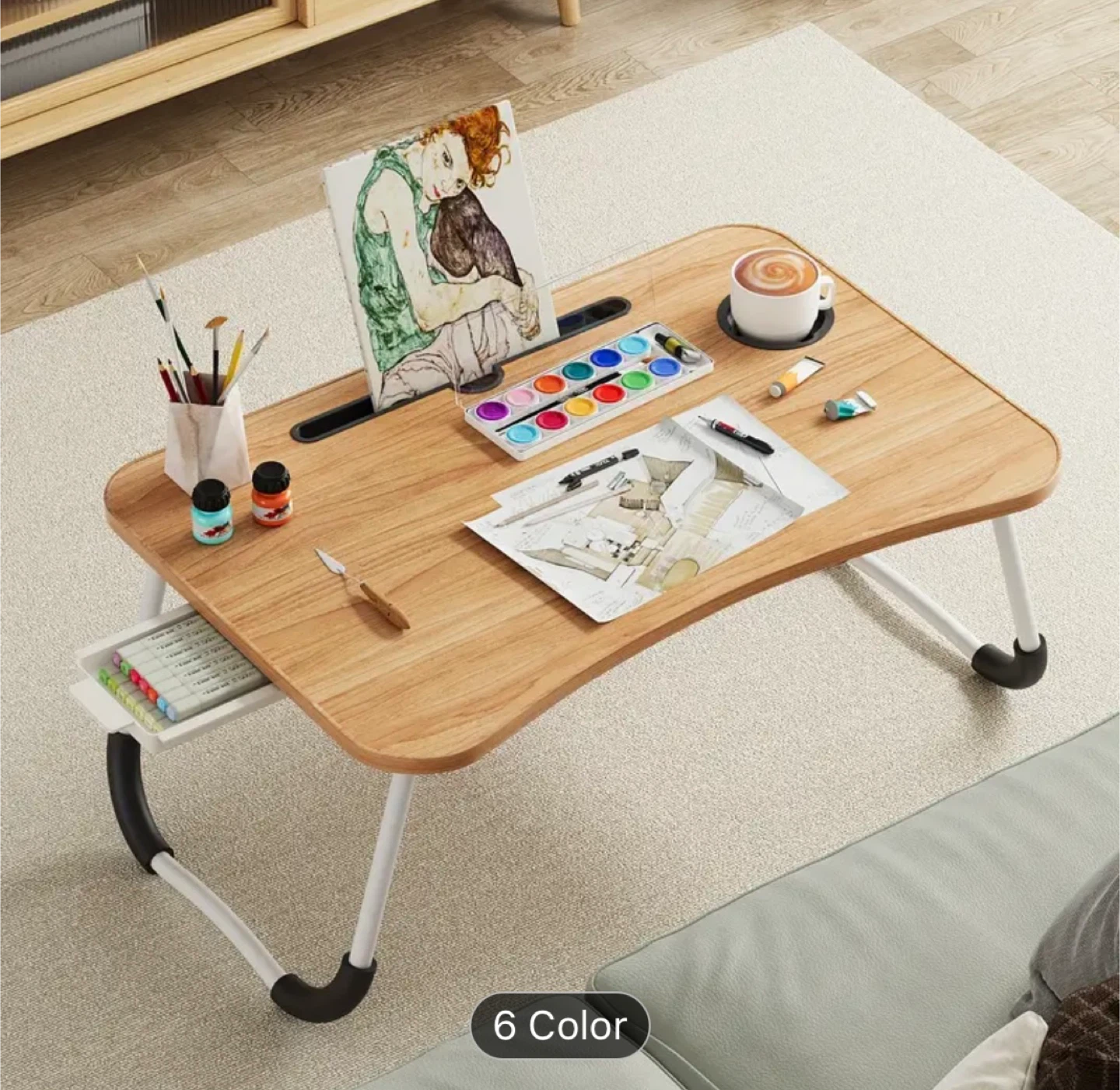 Portable Lap Desk - Walnut Beige - photo 2