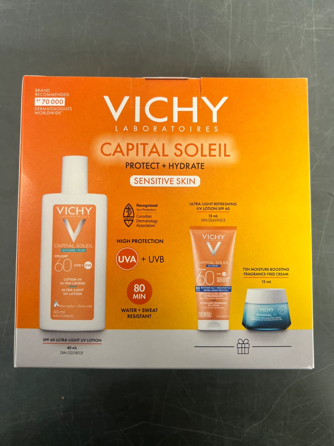 Vichy Capital Soleil Sensitive Skin SPF 60 UV Lotion Set