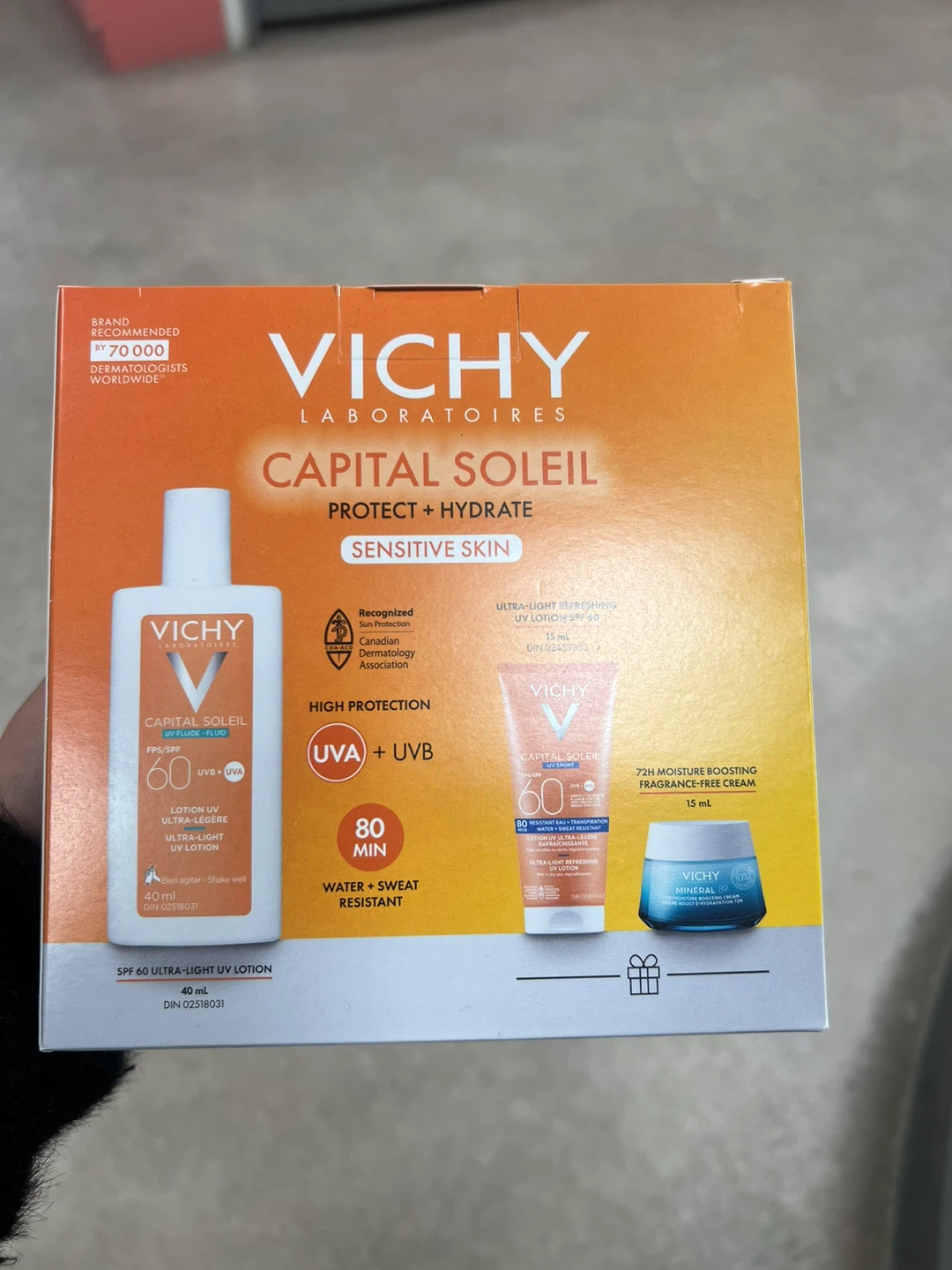 Vichy Capital Soleil Sensitive Skin SPF 60 UV Lotion Set - photo 3