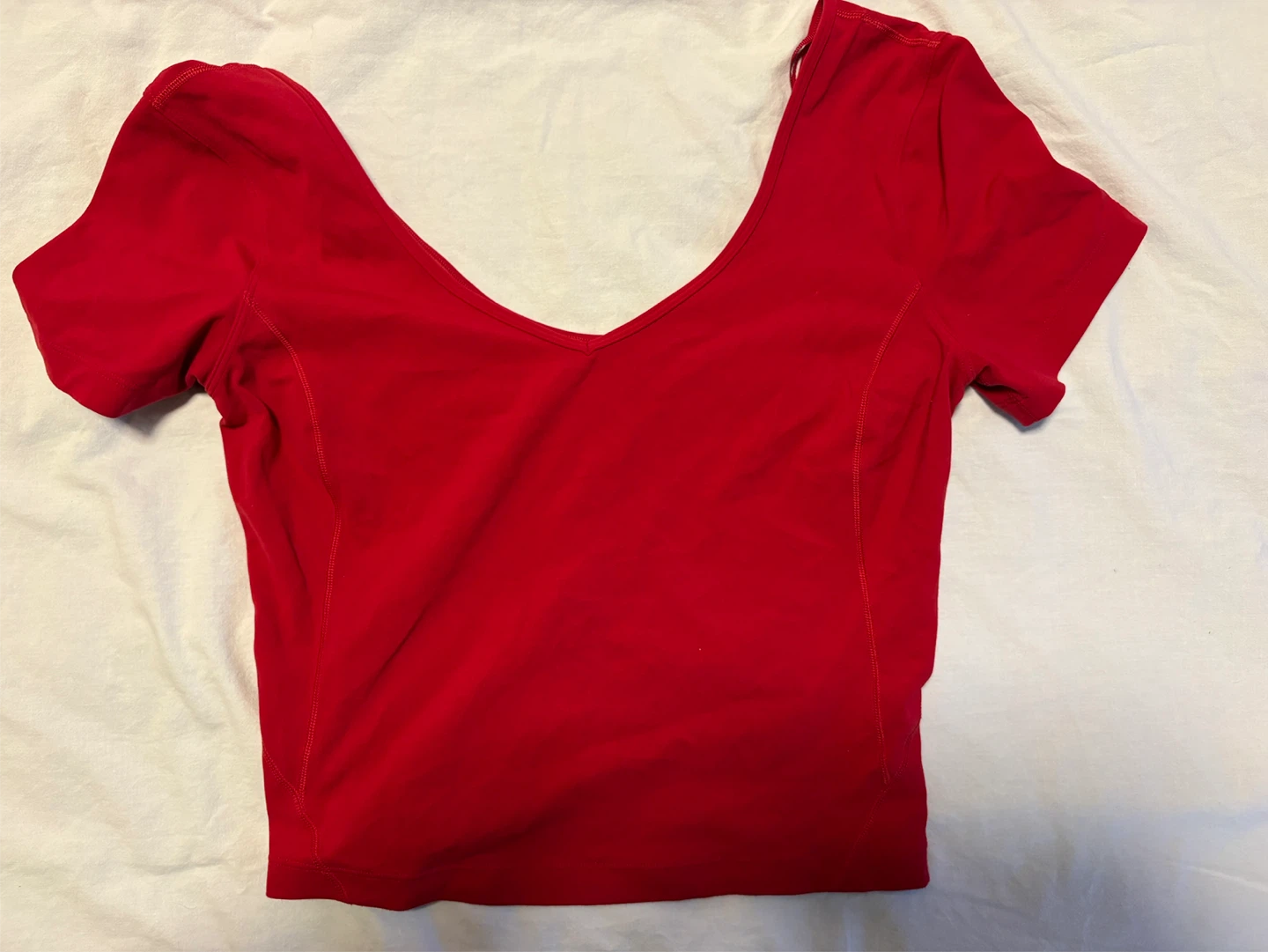 Lululemon Red Align Tee - Size 6 - photo 2