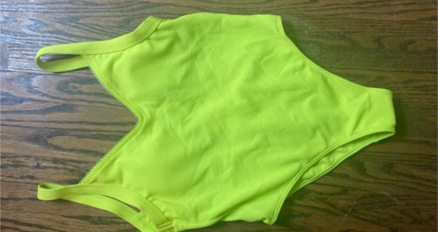 Bright Yellow One-Piece Swimsuit