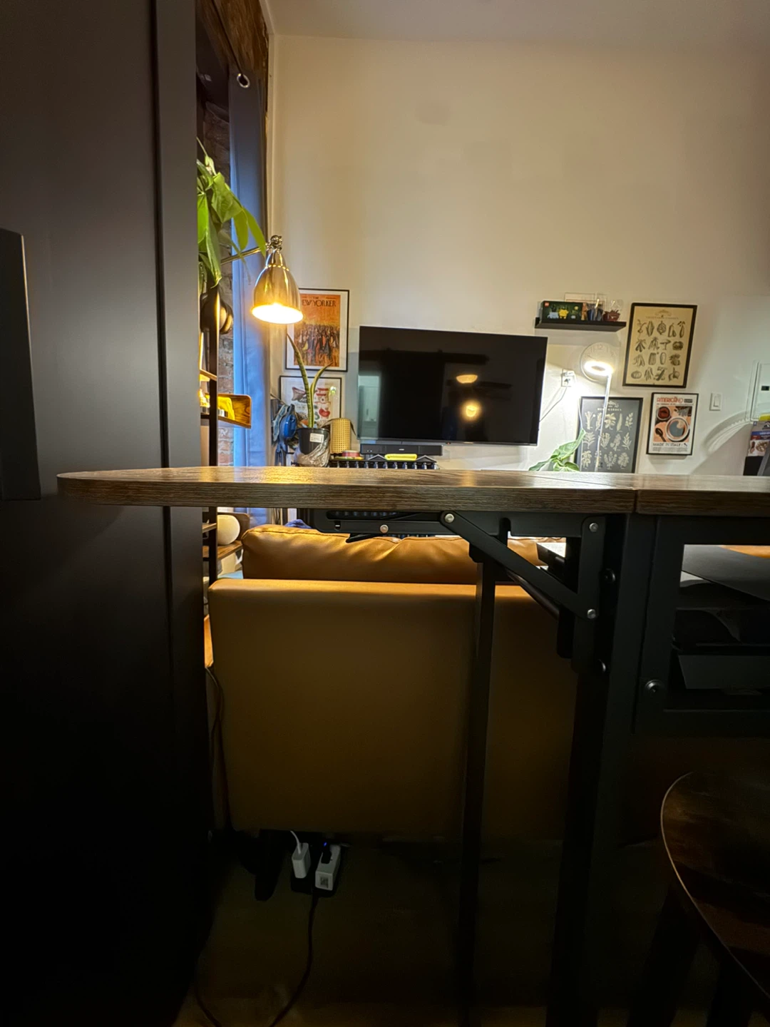 Industrial Style Bar Table with Two Stools - photo 2