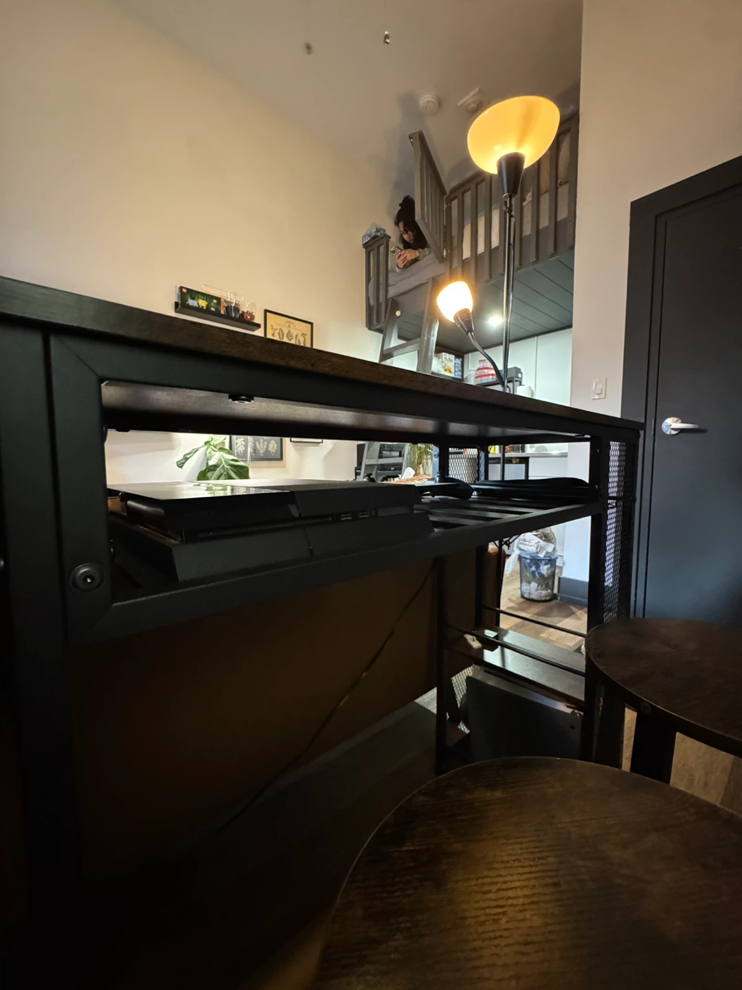Industrial Style Bar Table with Two Stools - photo 5