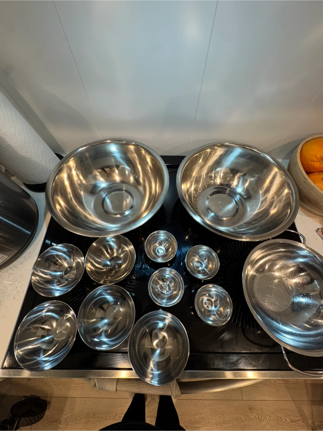Set of 12 Stainless Steel Mixing Bowls - photo 2