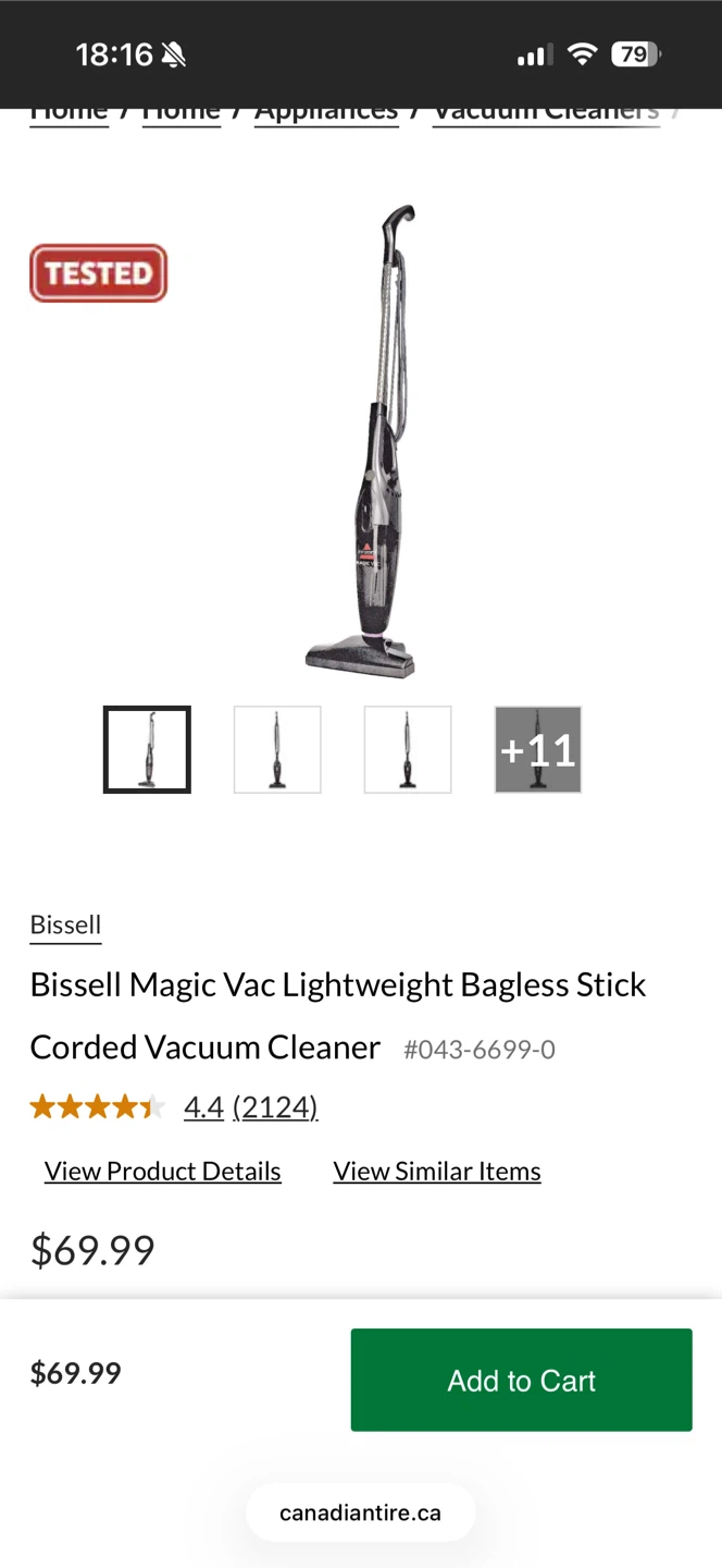 Bissell Magic Vac Lightweight Stick Corded Vacuum - photo 4