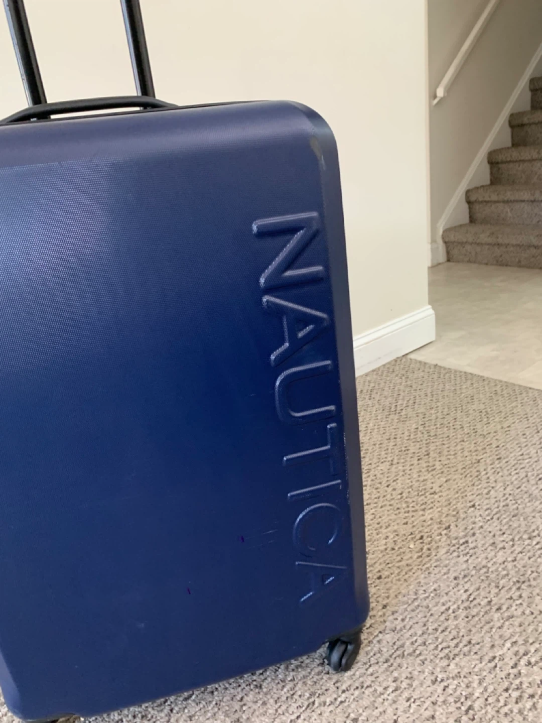 Luggage / Suitcase - Nautica Navy Blue Hardside Spinner Bag - photo 3
