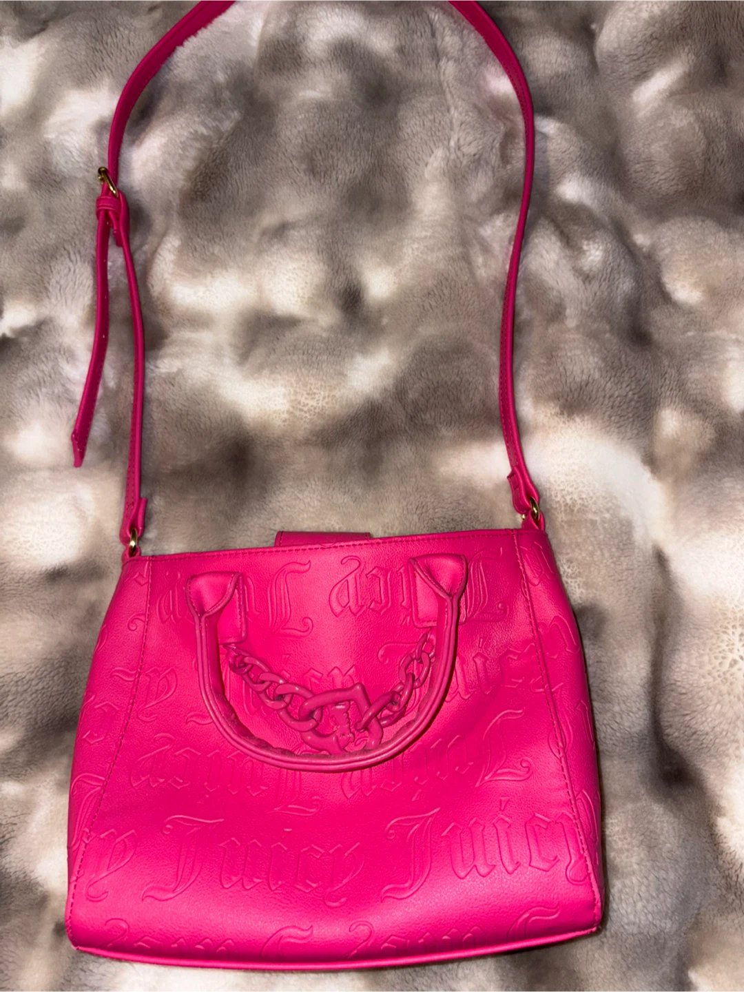 Juicy Couture Pink Embossed Handbag