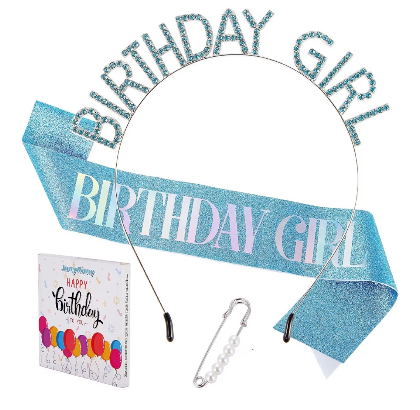 Birthday Girl sash & tiara, new