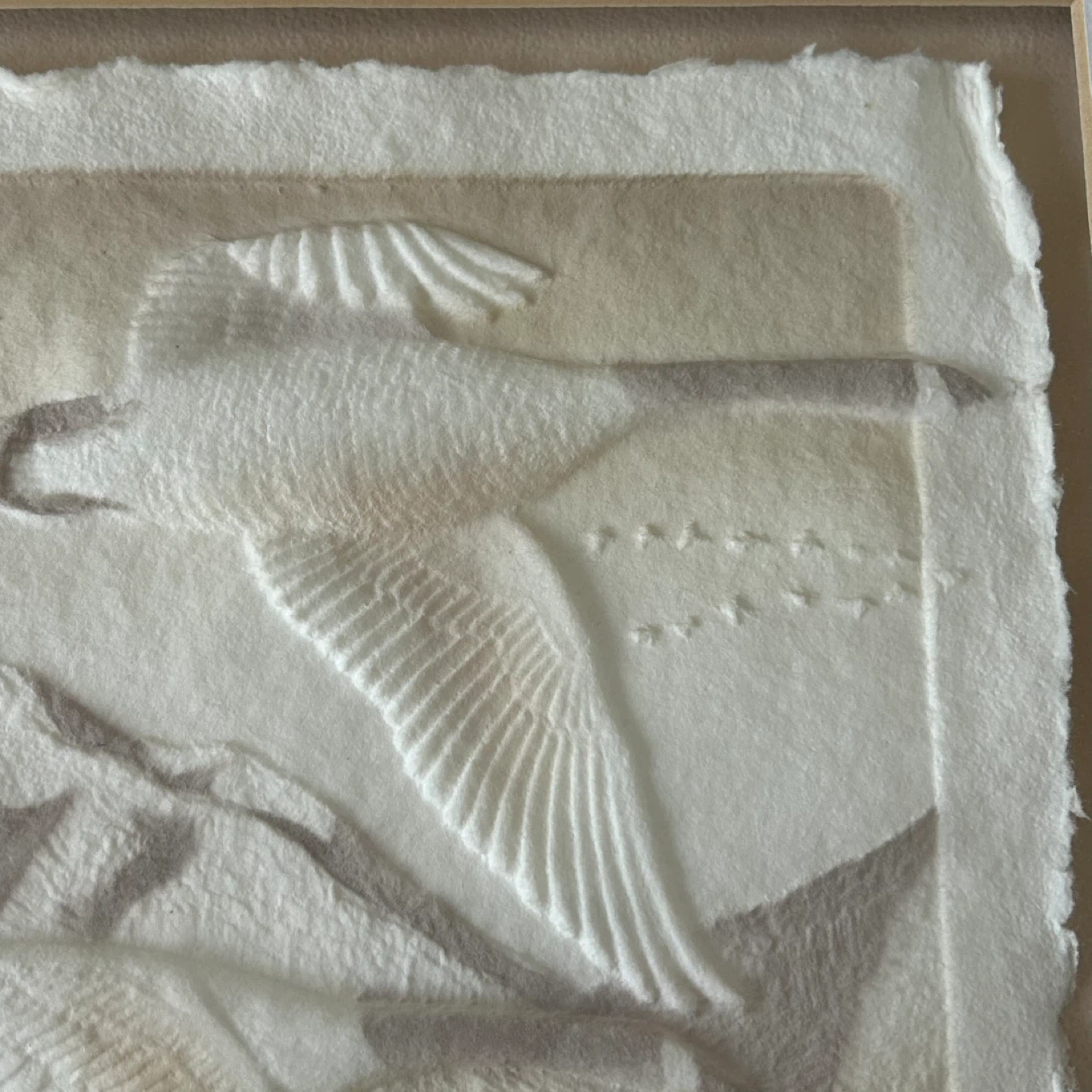 Vintage Signed Paper Casting “Canada Geece” – Geese in Flight - photo 5